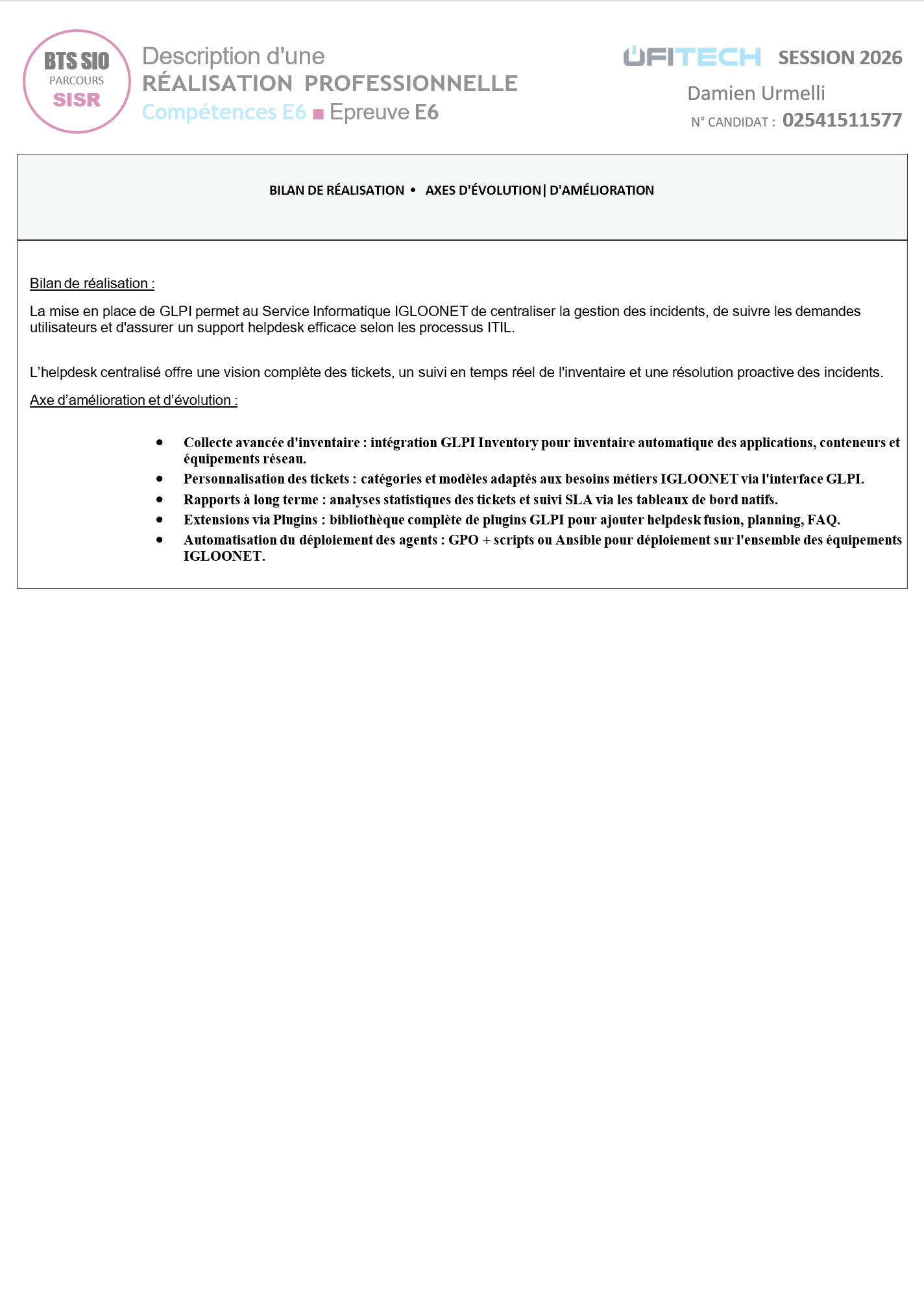 Synopsys GLPI 3