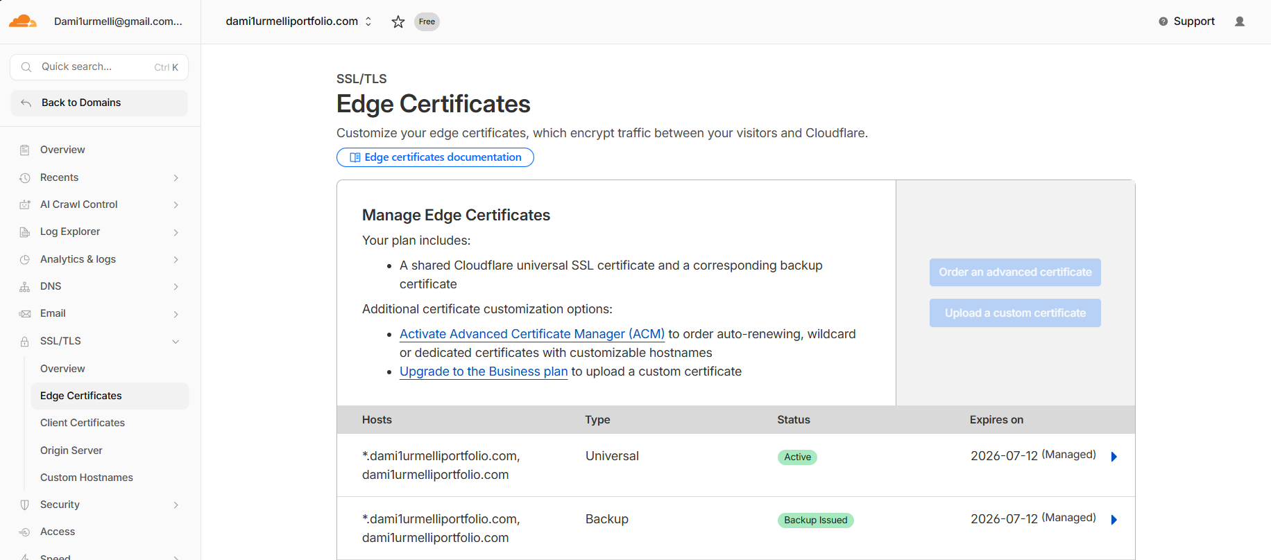 Certificats SSL/TLS